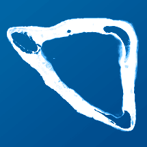 Namolukese atoll silhouette flag